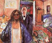 Edvard Munch Artist and his Model oil painting